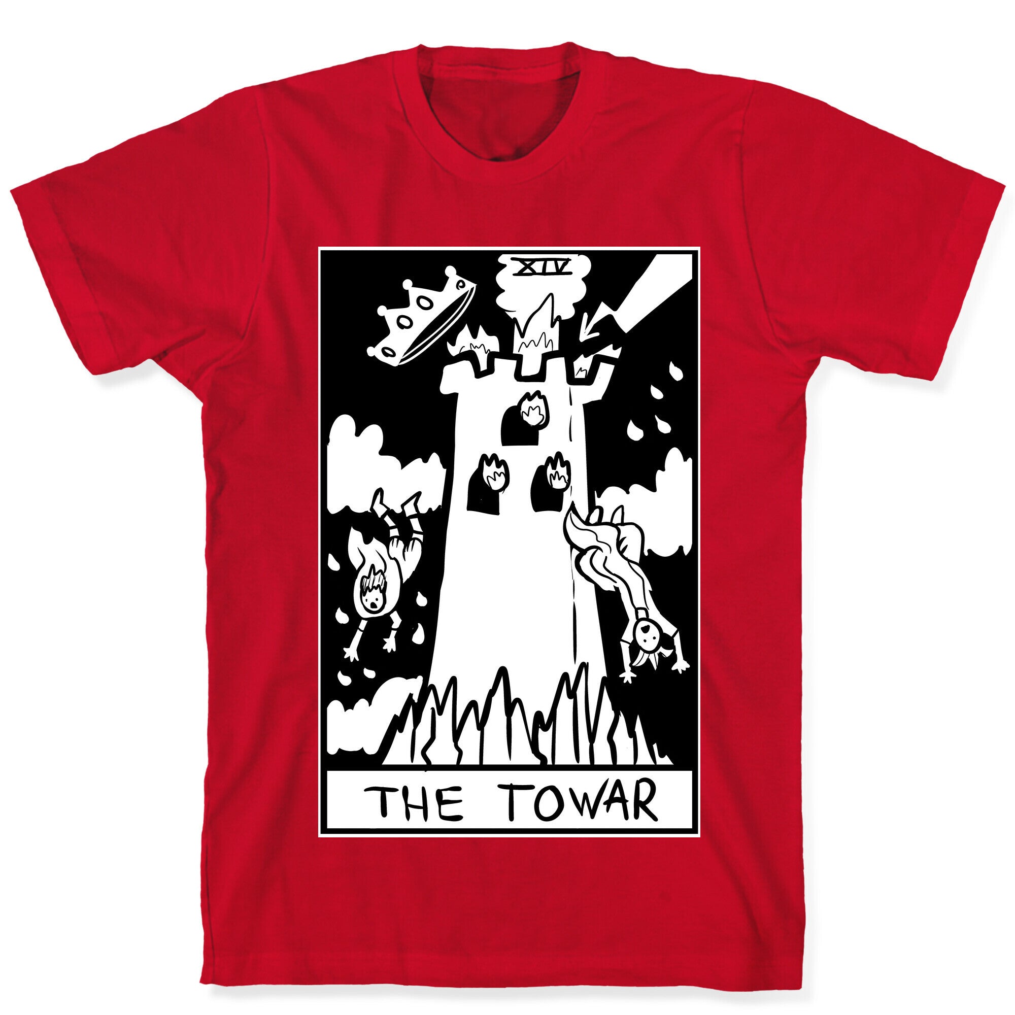 Badly Drawn Tarots: The Tower T-Shirt