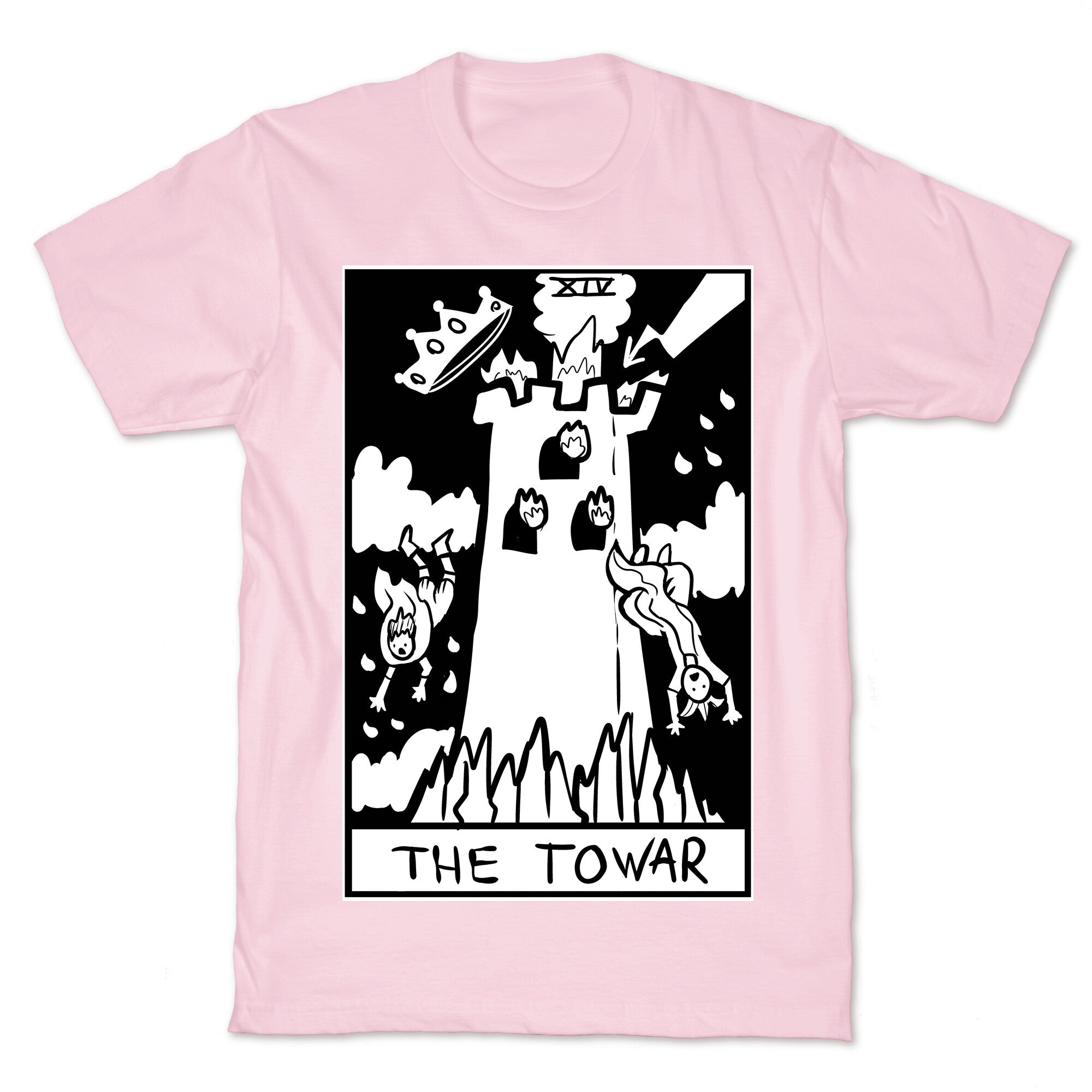 Badly Drawn Tarots: The Tower T-Shirt