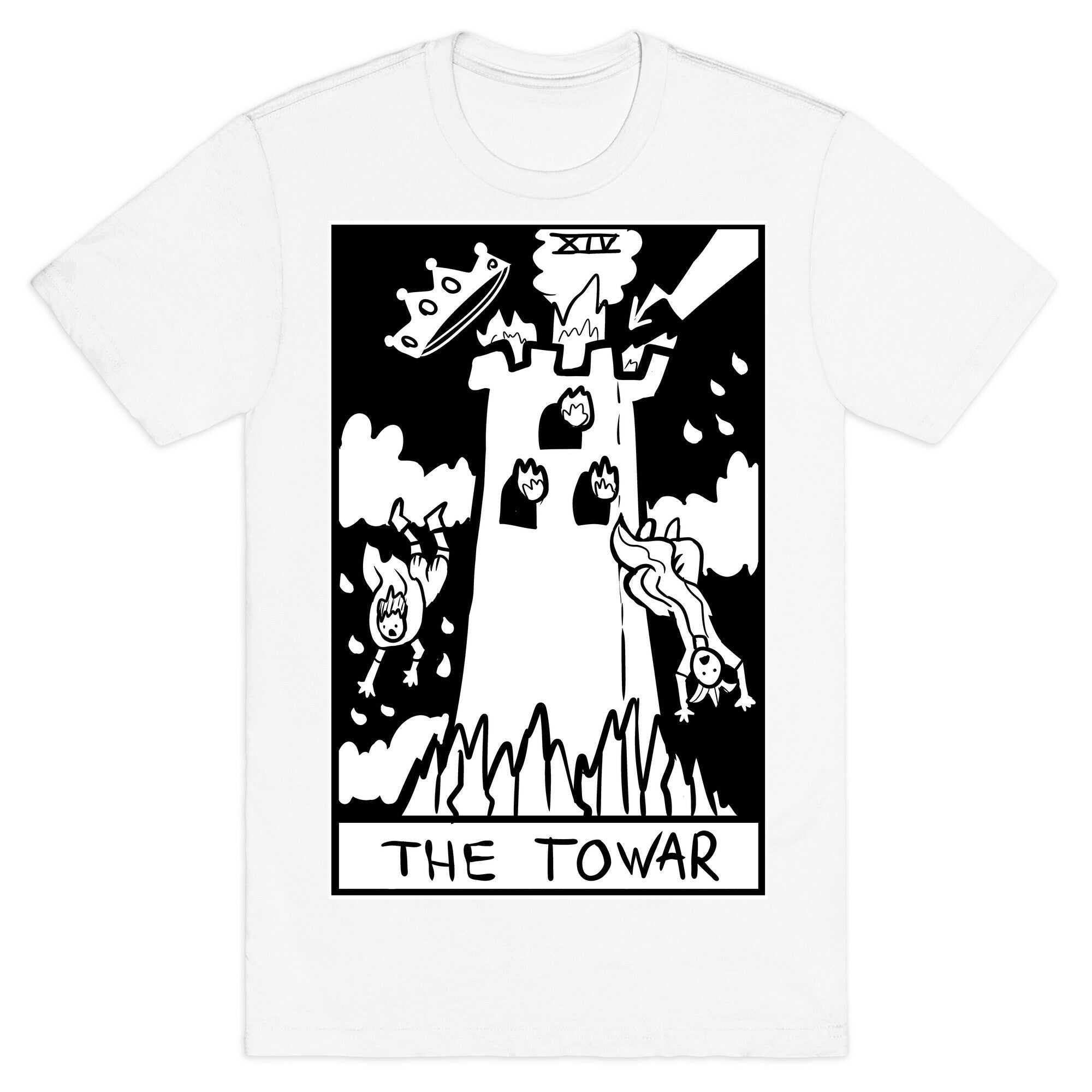 Badly Drawn Tarots: The Tower T-Shirt
