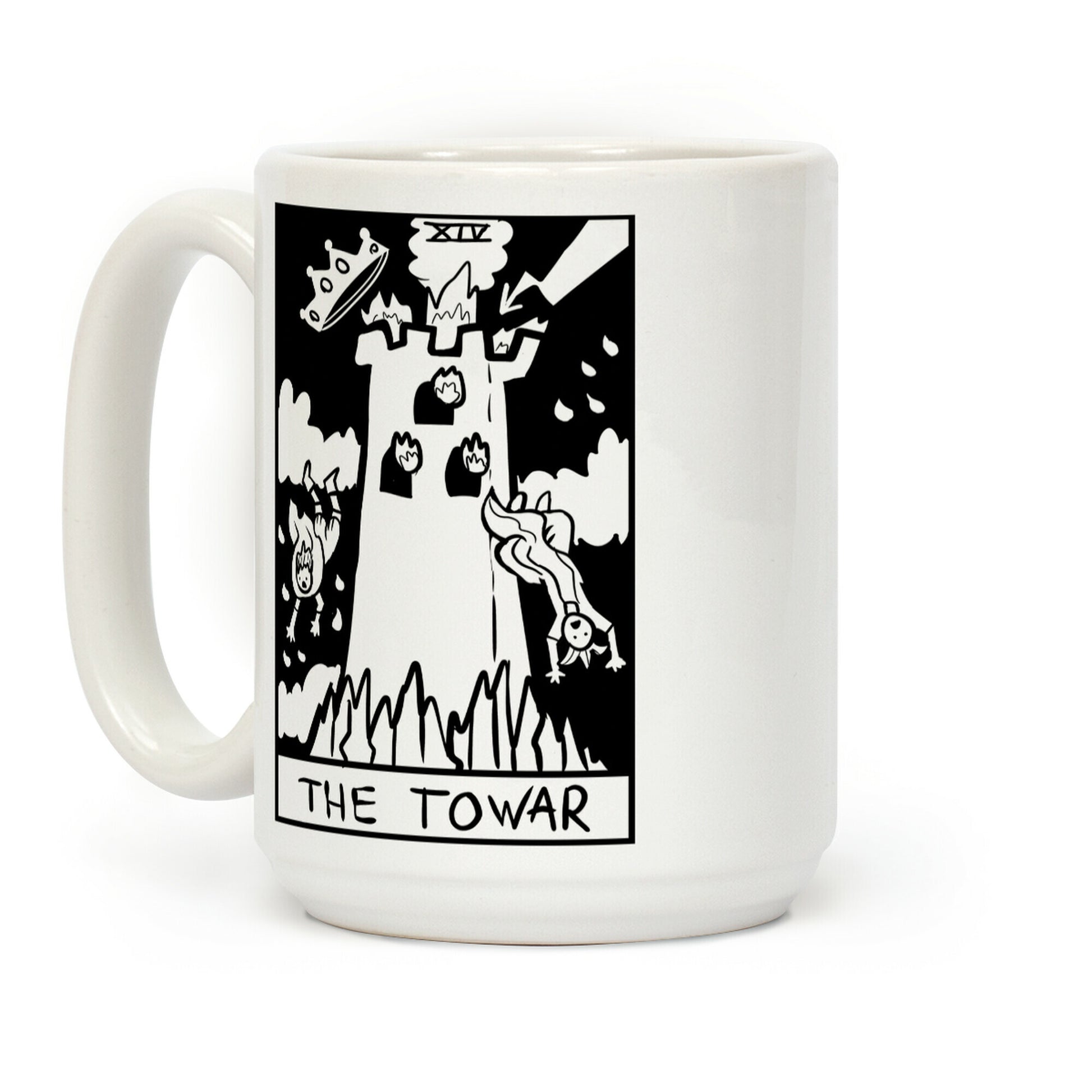 Badly Drawn Tarots: The Tower Coffee Mug
