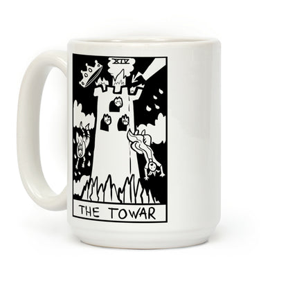 Badly Drawn Tarots: The Tower Coffee Mug