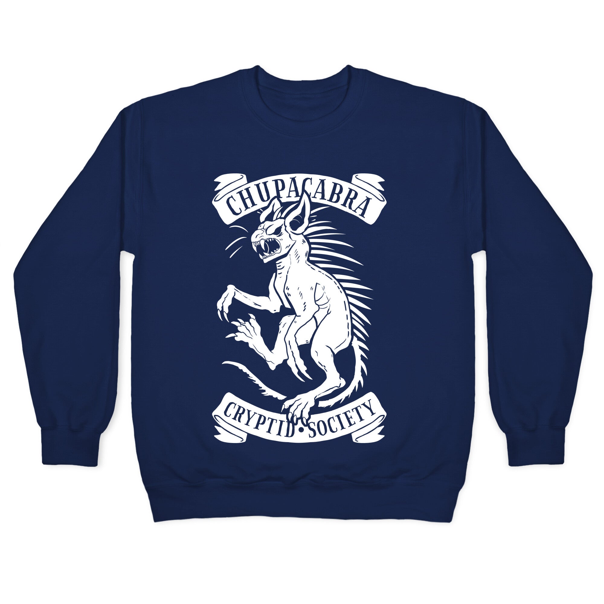 Chupacabra Cryptid Society Crewneck Sweatshirt