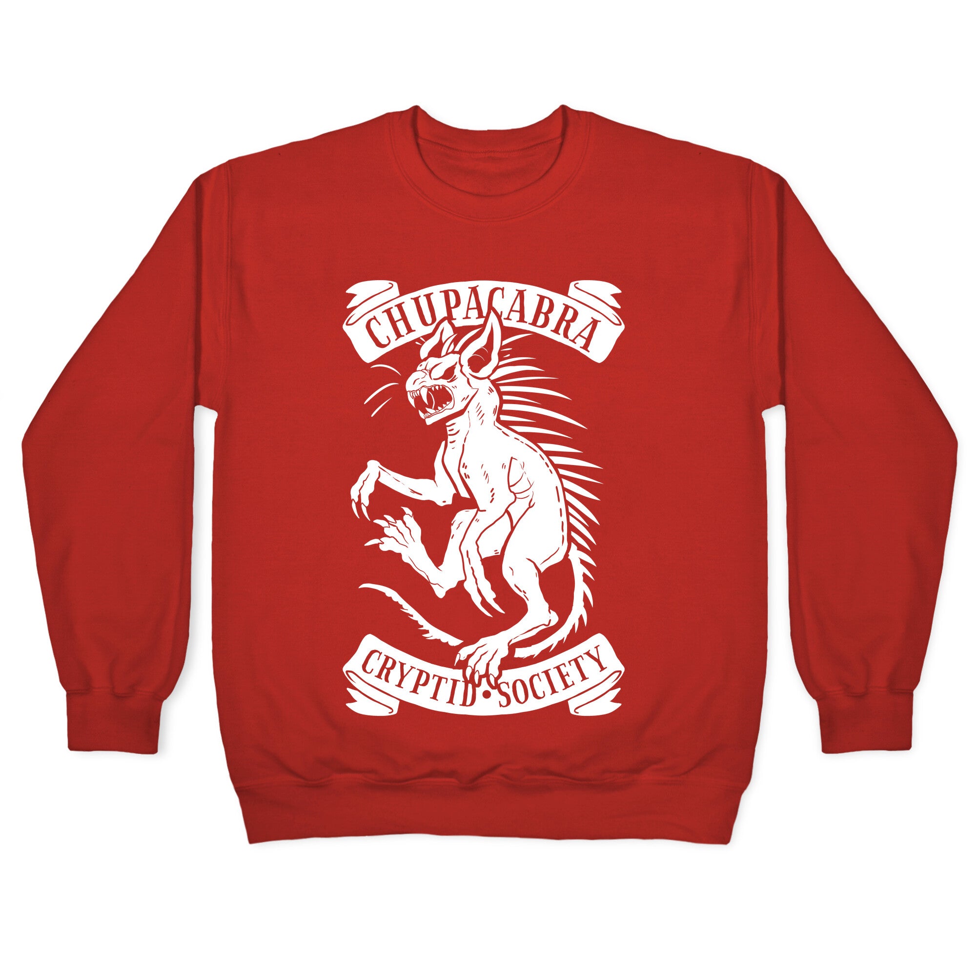 Chupacabra Cryptid Society Crewneck Sweatshirt