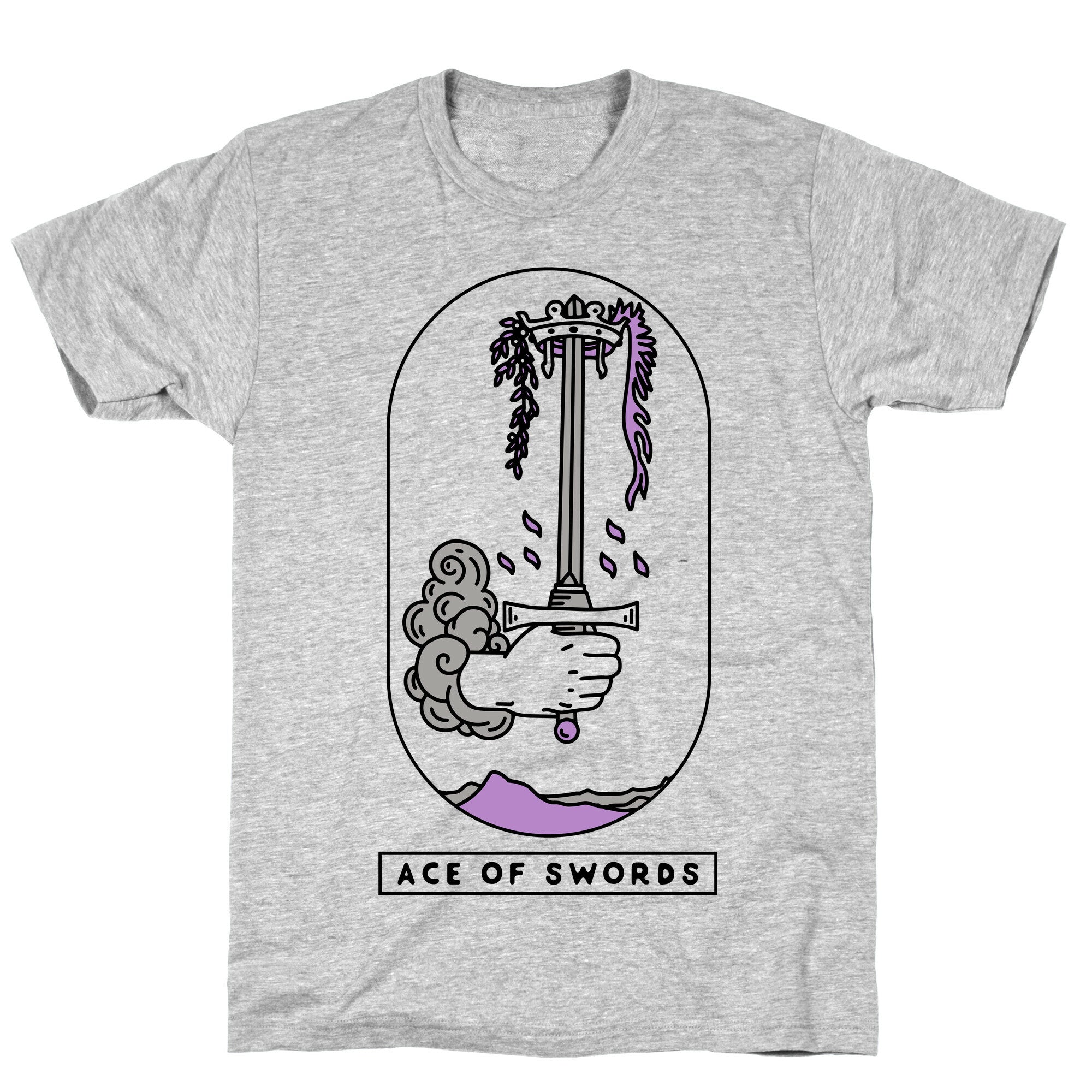 Ace of Swords Asexual Pride T-Shirt