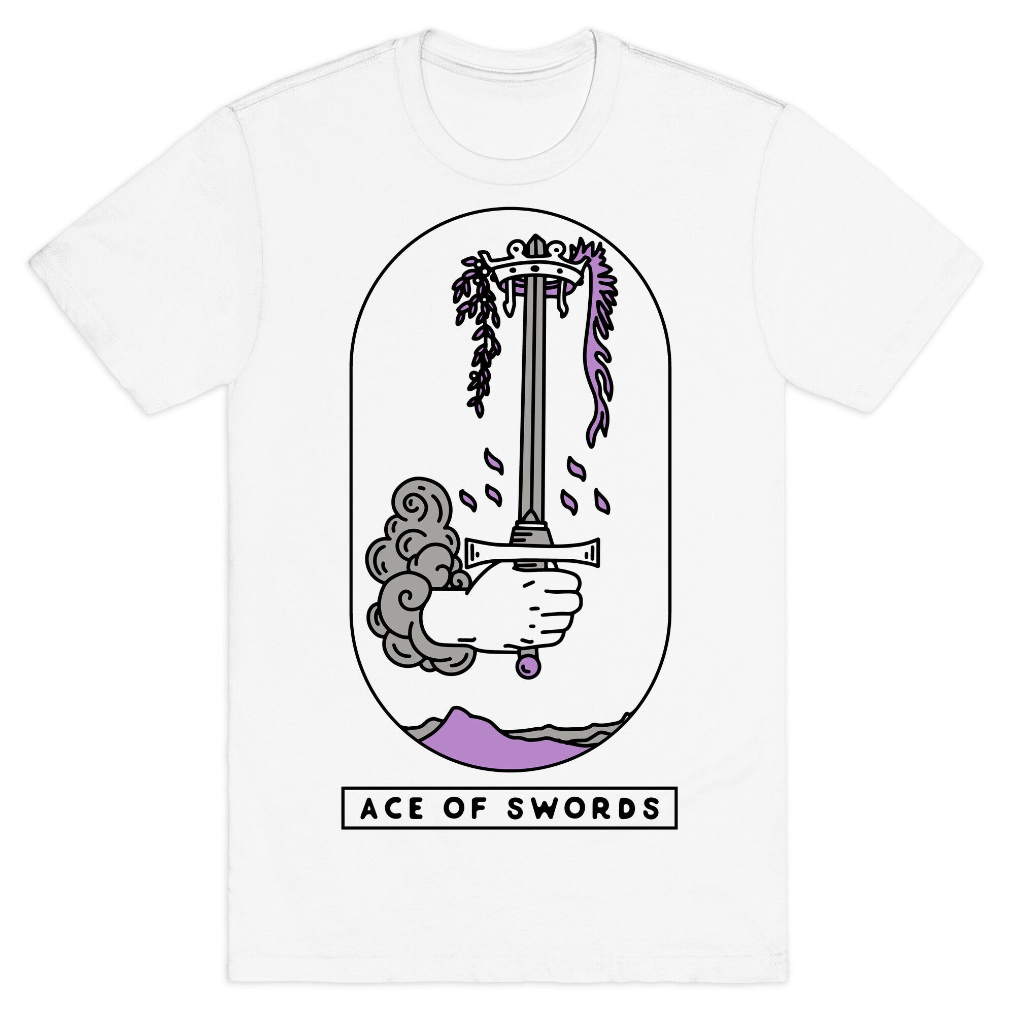Ace of Swords Asexual Pride T-Shirt