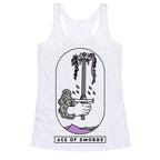 Ace of Swords Asexual Pride Racerback Tank
