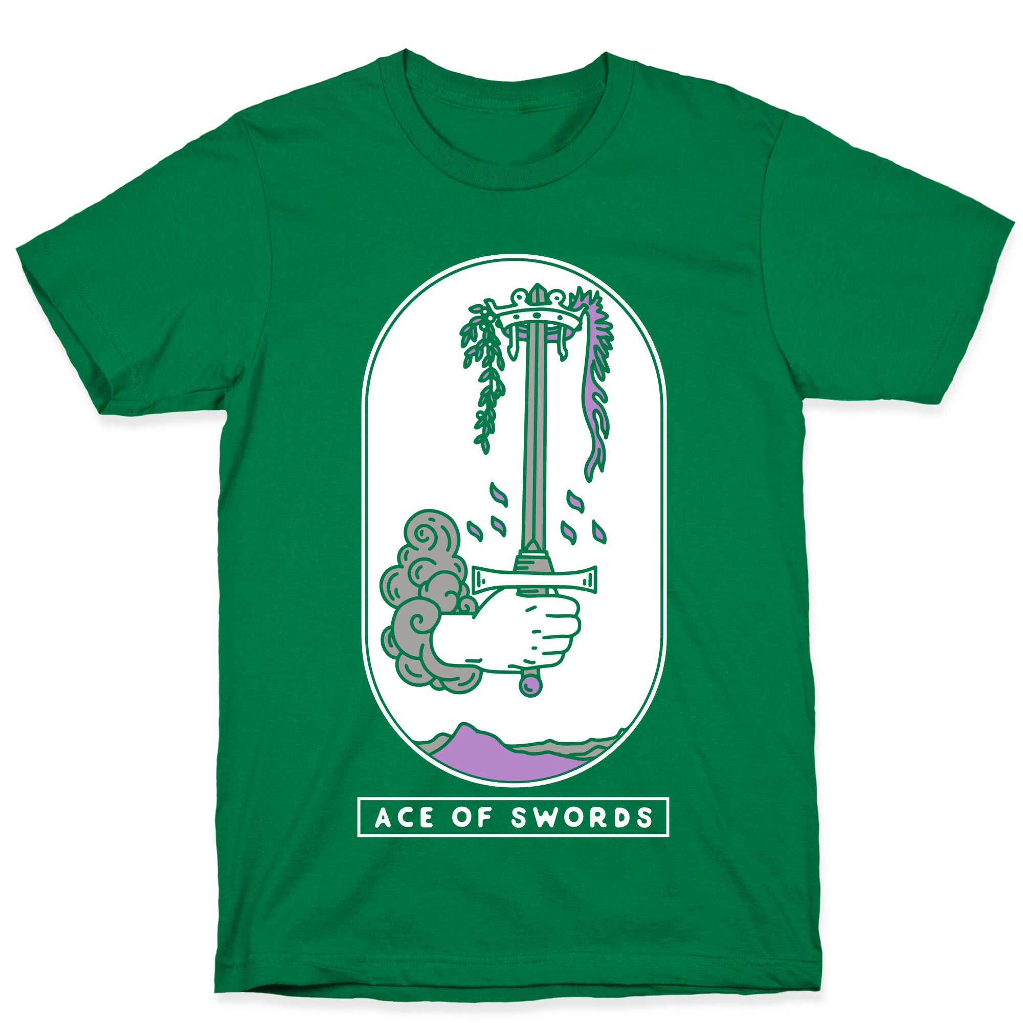 Ace of Swords Asexual Pride T-Shirt