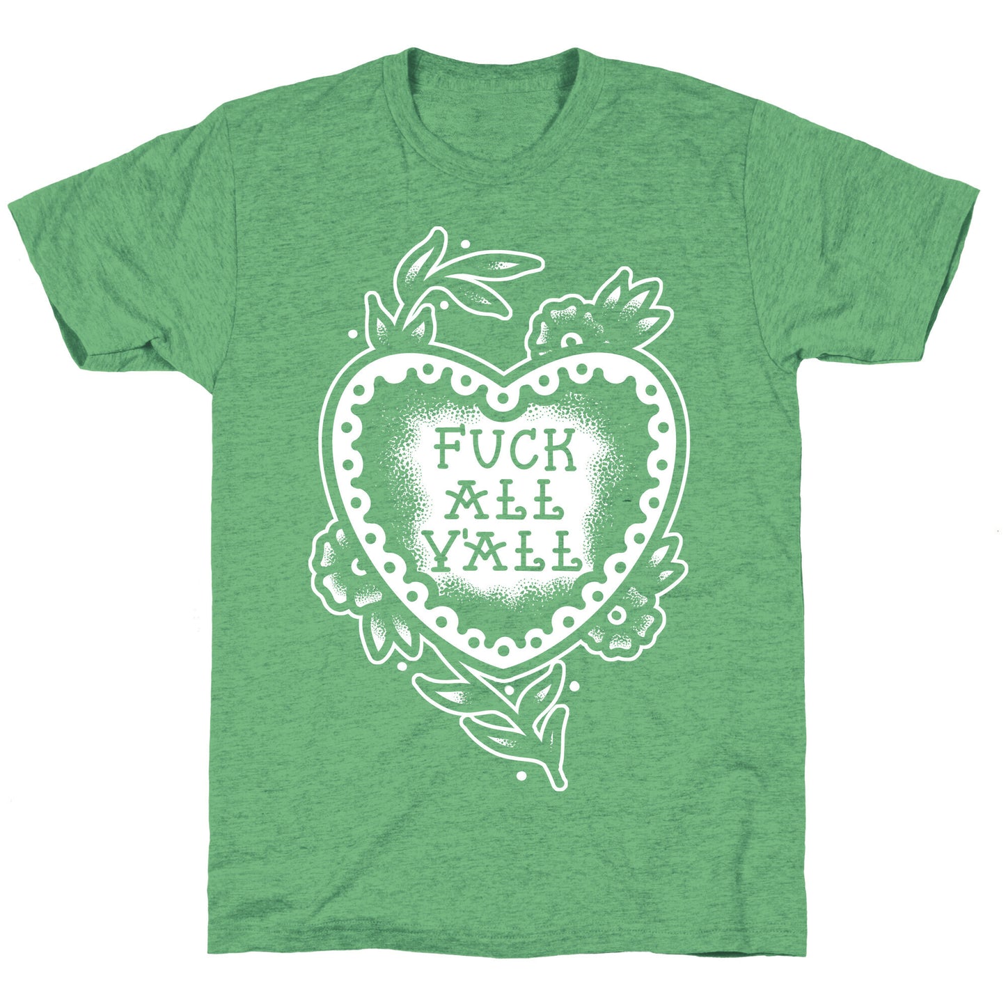 Fuck All Y'all Old School Tattoo Unisex Triblend Tee