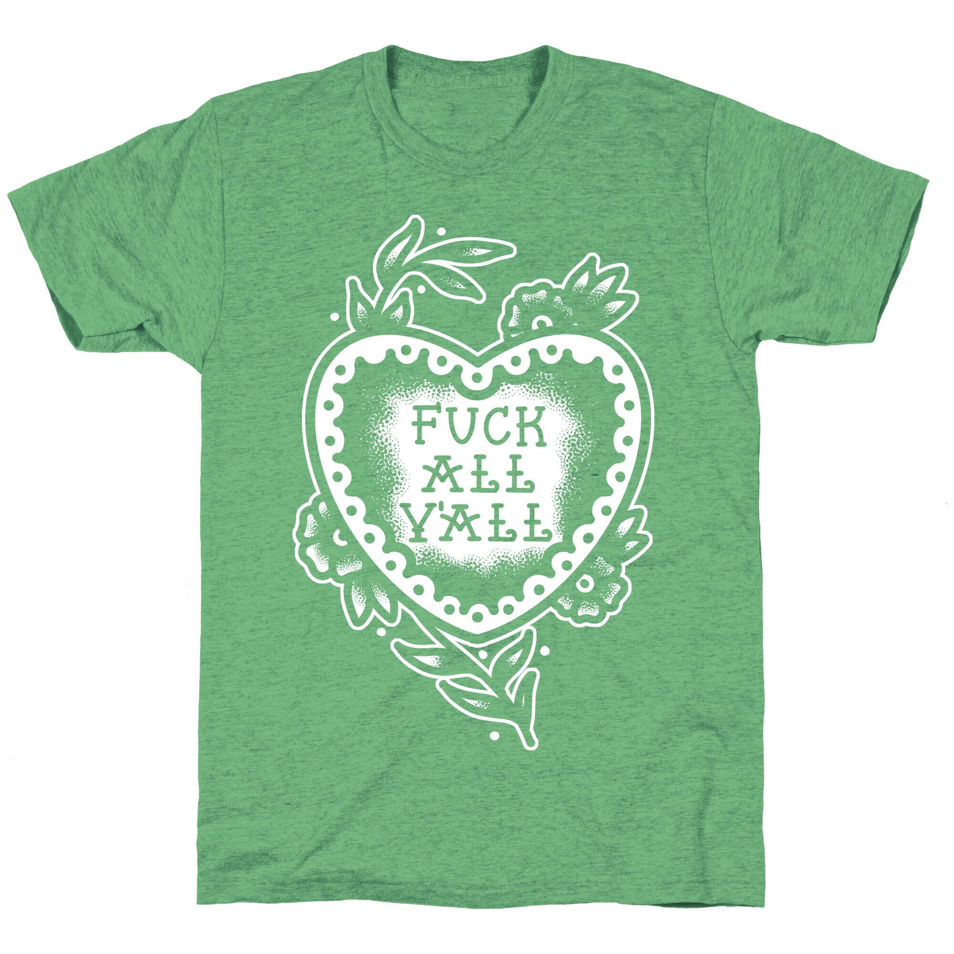 Fuck All Y'all Old School Tattoo Unisex Triblend Tee