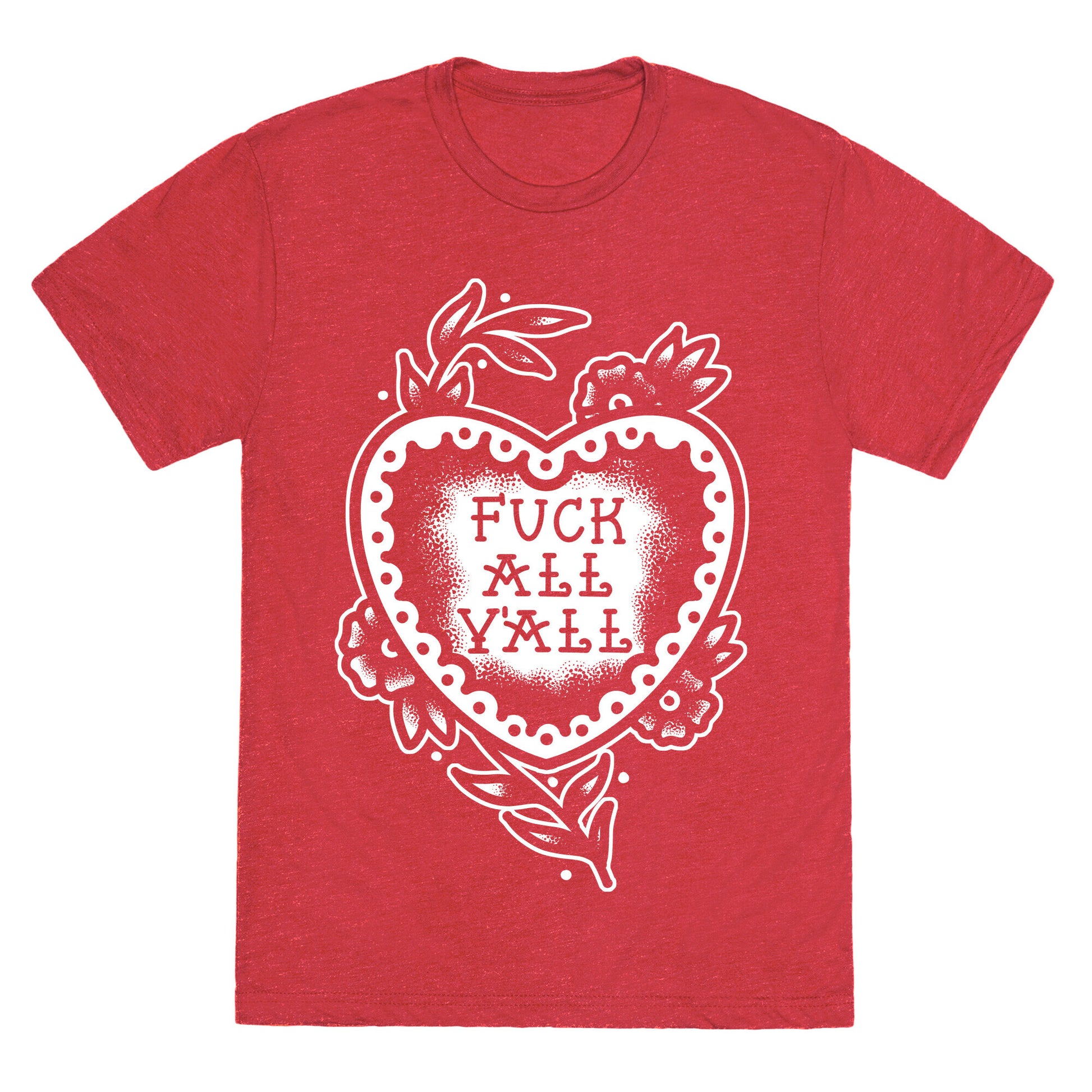 Fuck All Y'all Old School Tattoo Unisex Triblend Tee