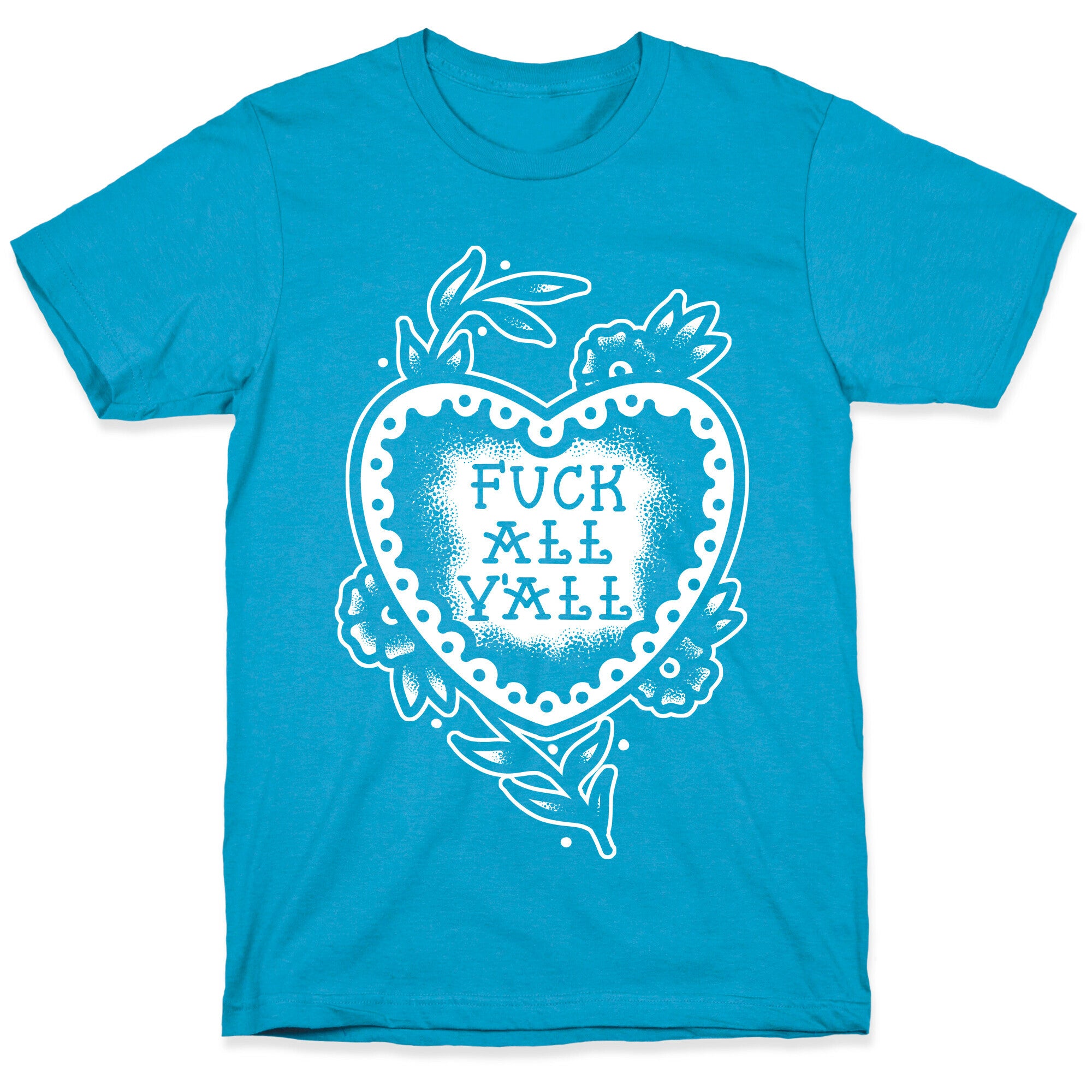 Fuck All Y'all Old School Tattoo Unisex Triblend Tee