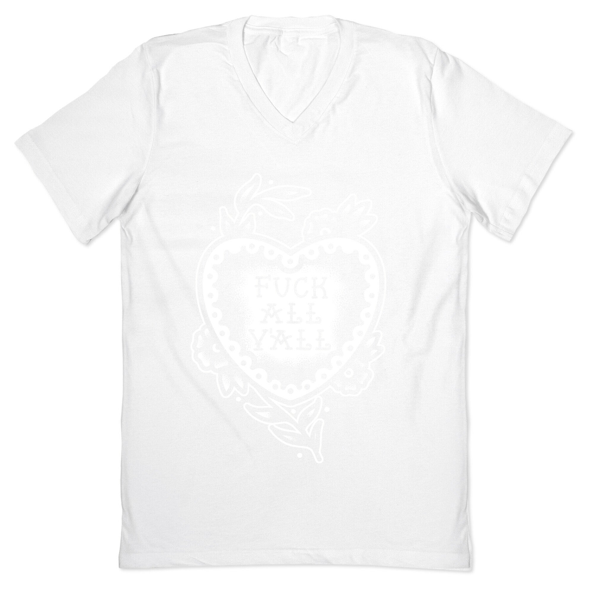 Fuck All Y'all Old School Tattoo V-Neck