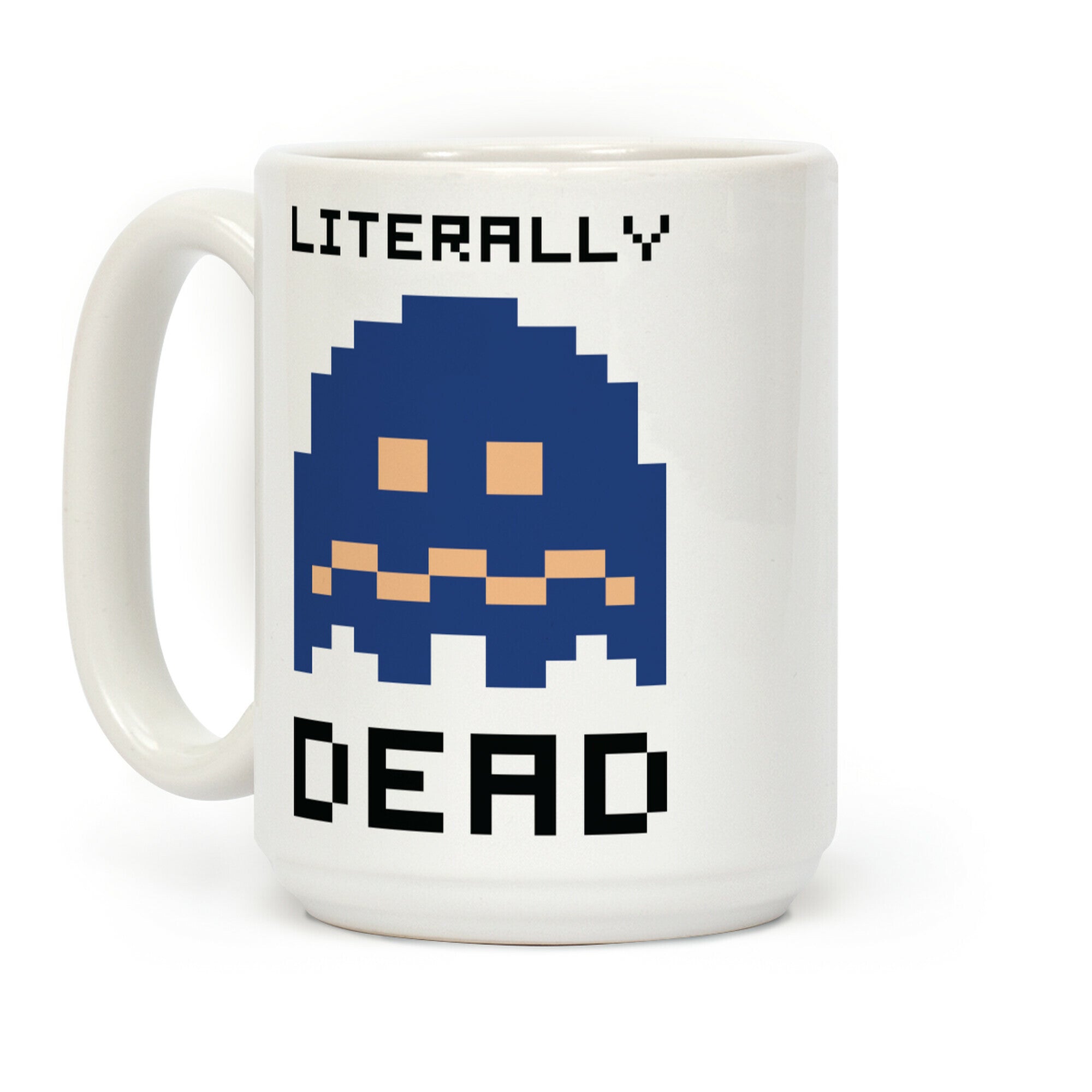 Literally Dead Pixel Ghost Coffee Mug