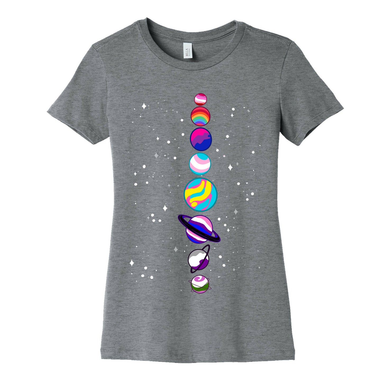 LGBTQ+ Planets Women's Cotton Tee