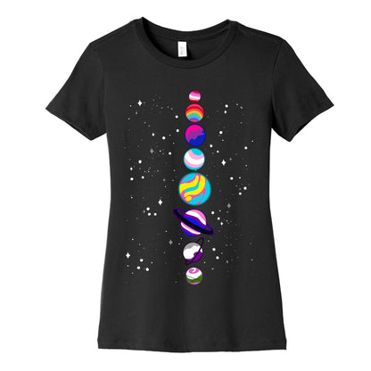 LGBTQ+ Planets Women's Cotton Tee