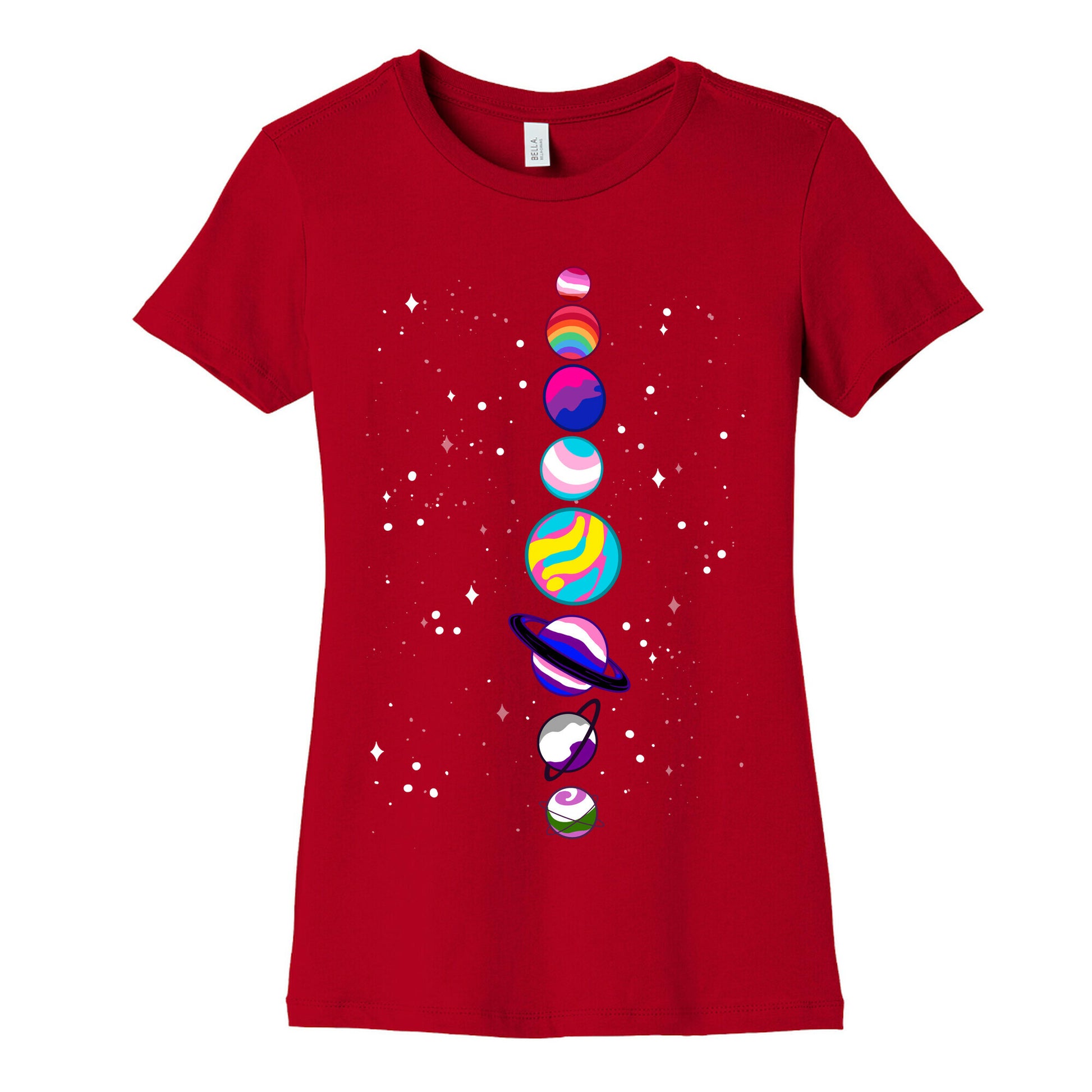 LGBTQ+ Planets Women's Cotton Tee