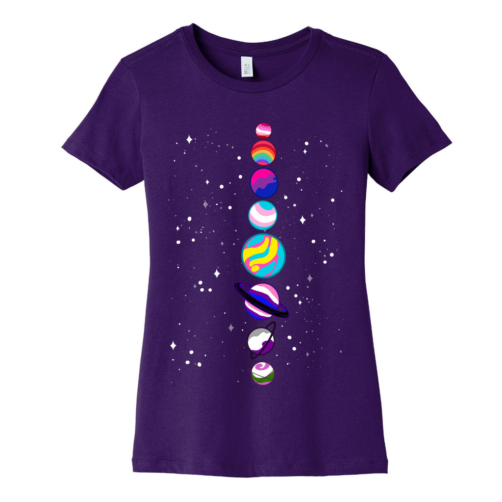 LGBTQ+ Planets Women's Cotton Tee