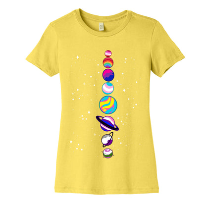 LGBTQ+ Planets Women's Cotton Tee