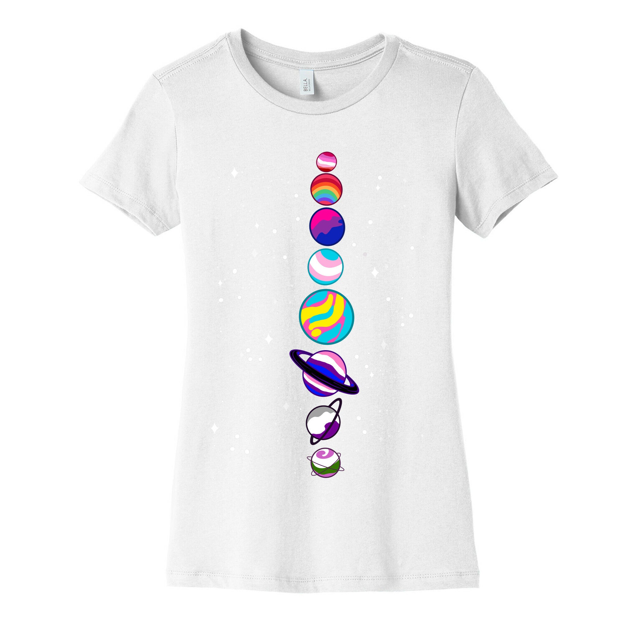 LGBTQ+ Planets Women's Cotton Tee