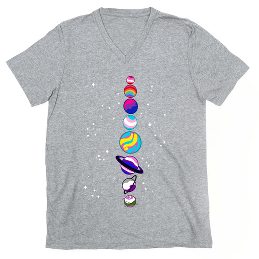 LGBTQ+ Planets V-Neck