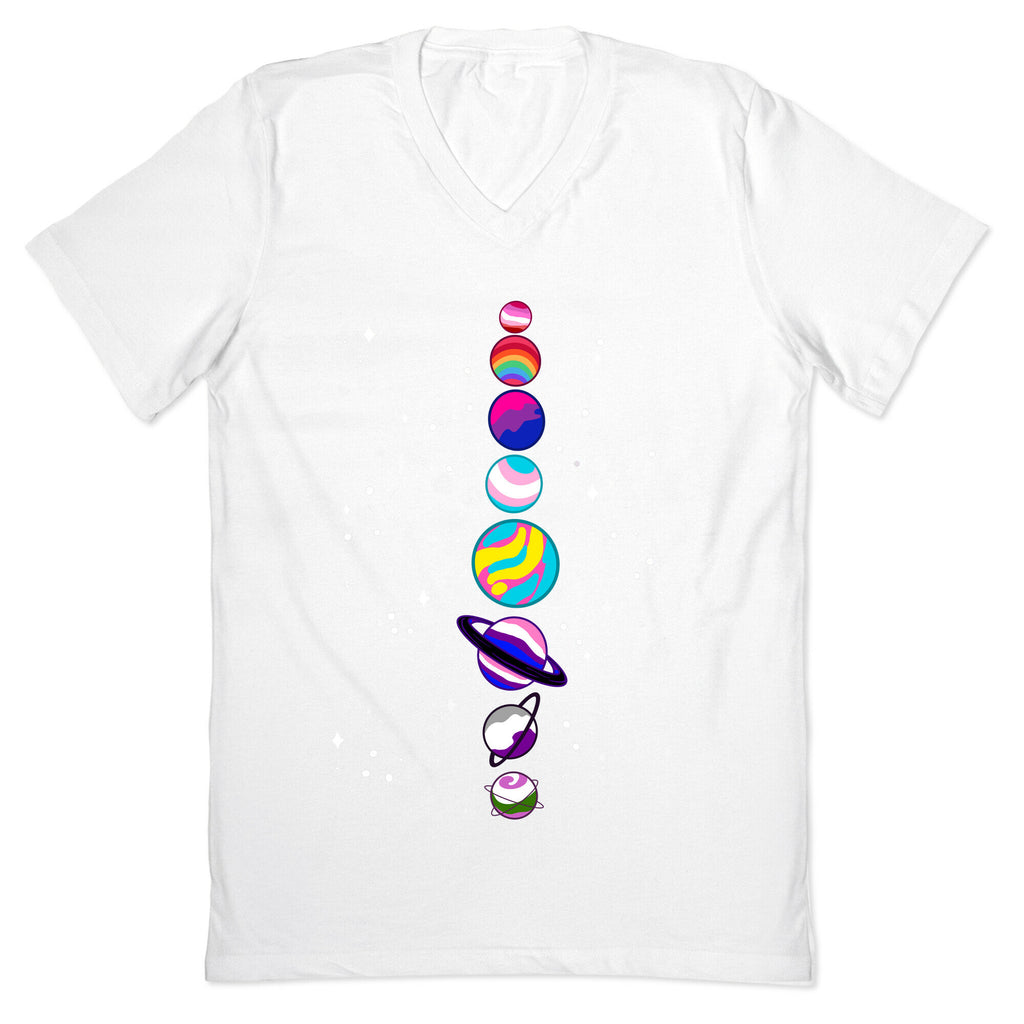 LGBTQ+ Planets V-Neck