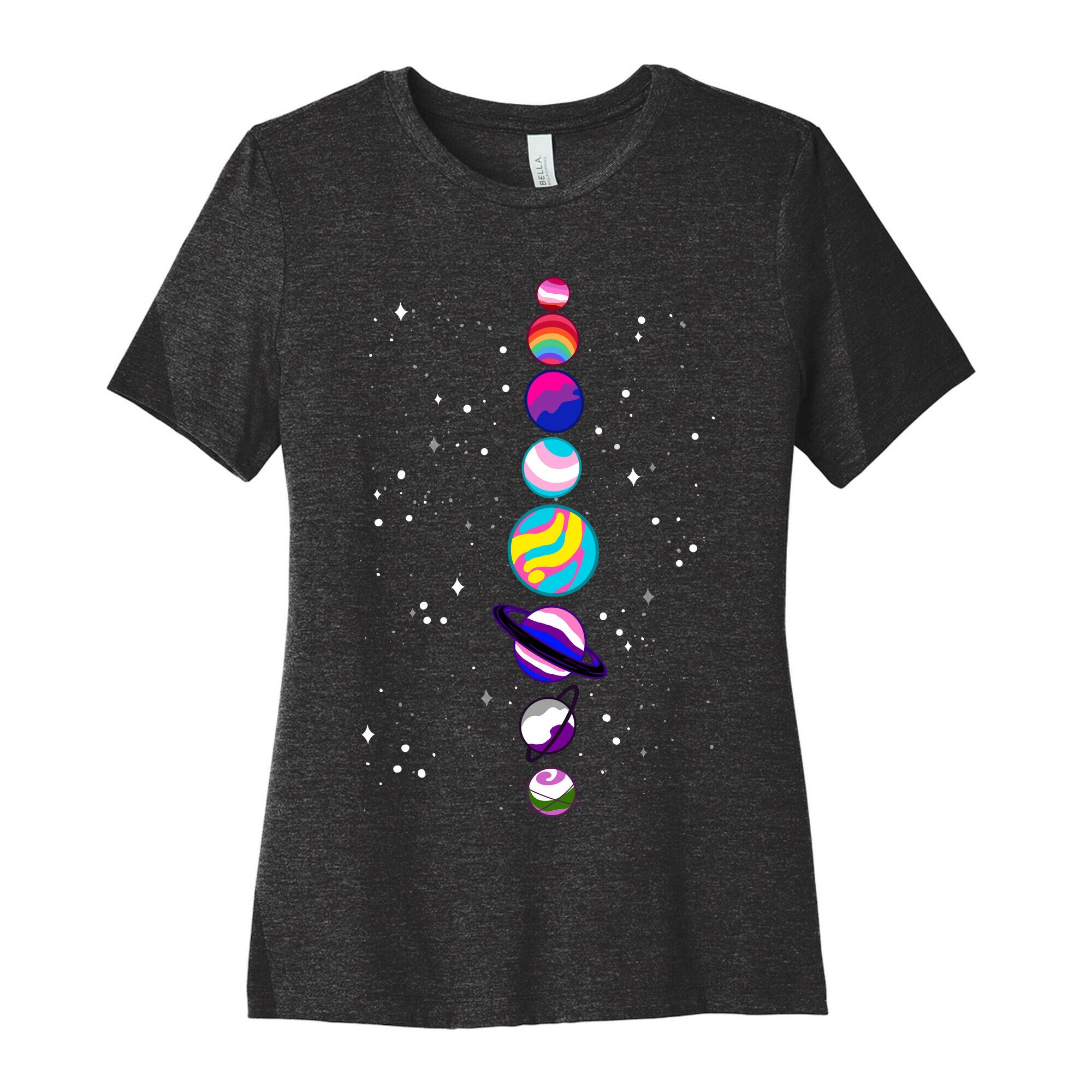 LGBTQ+ Planets Women's Cotton Tee