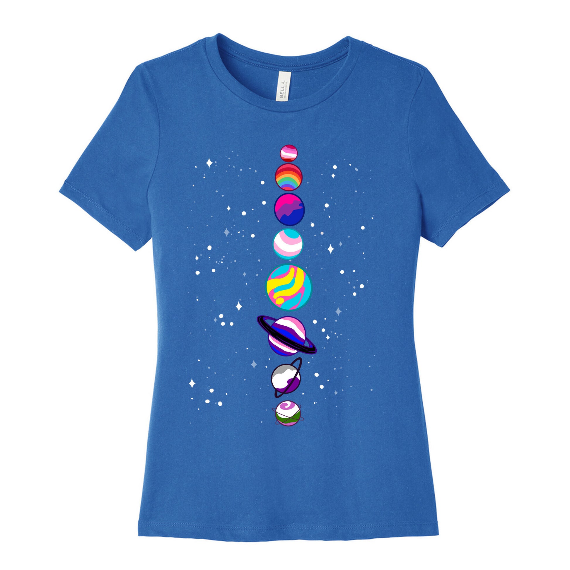 LGBTQ+ Planets Women's Cotton Tee