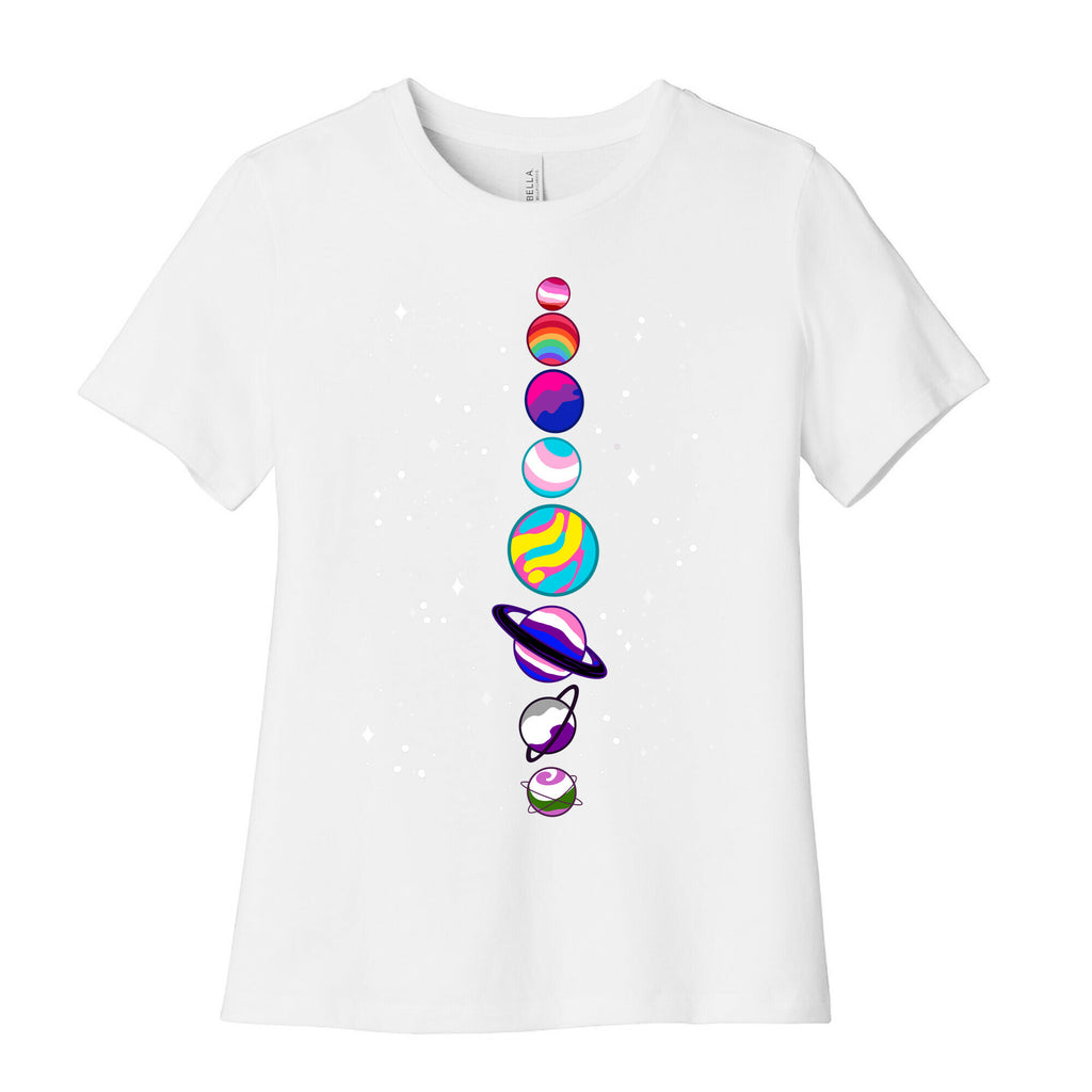 LGBTQ+ Planets Women's Cotton Tee