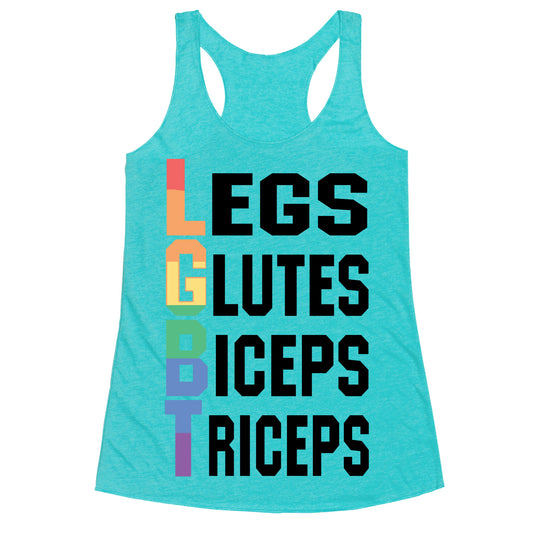 LGBT fitness Racerback Tank