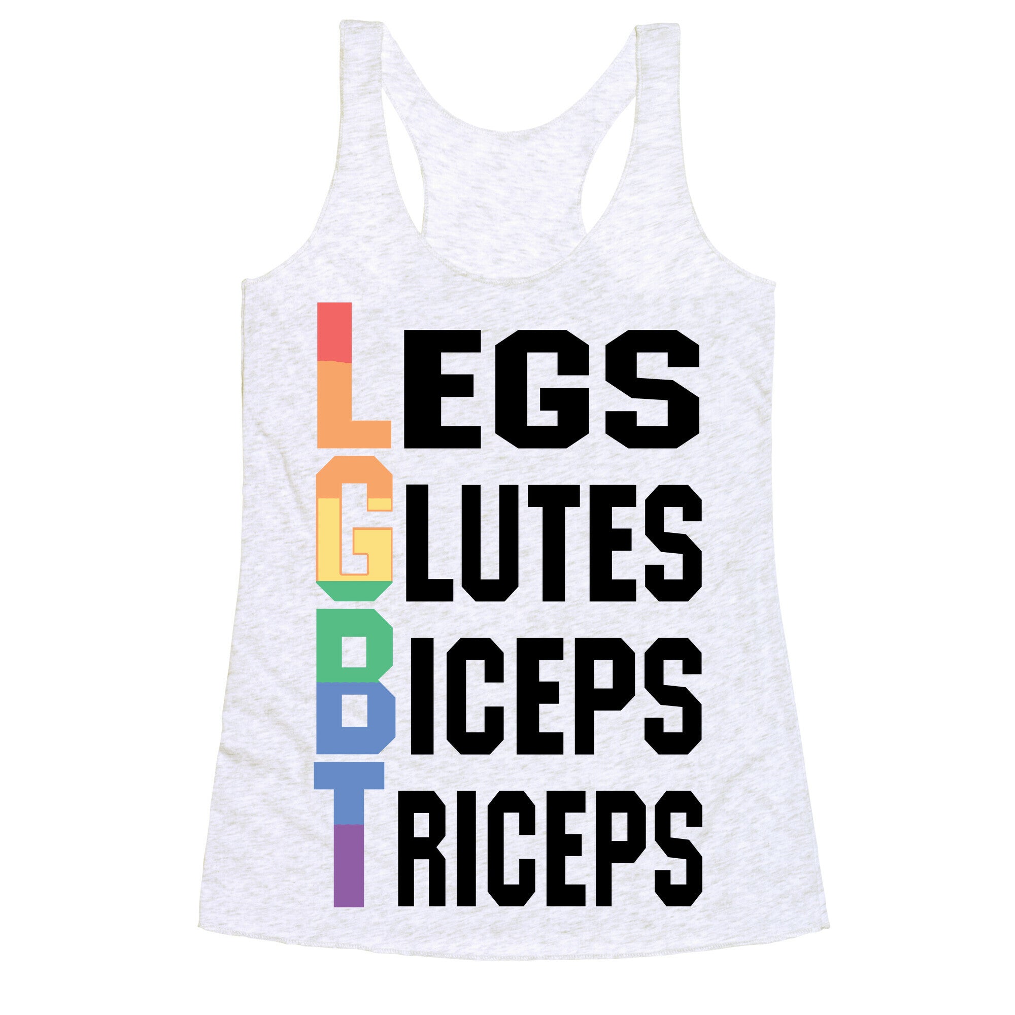 LGBT fitness Racerback Tank