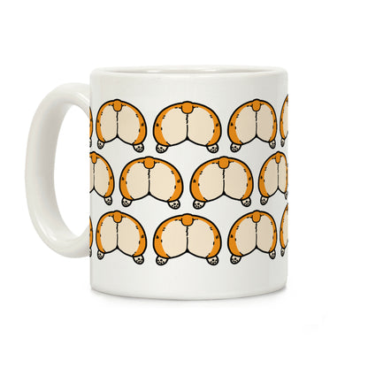 Corgi Butt Pattern Coffee Mug