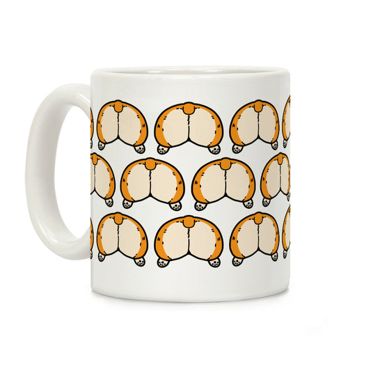 Corgi Butt Pattern Coffee Mug