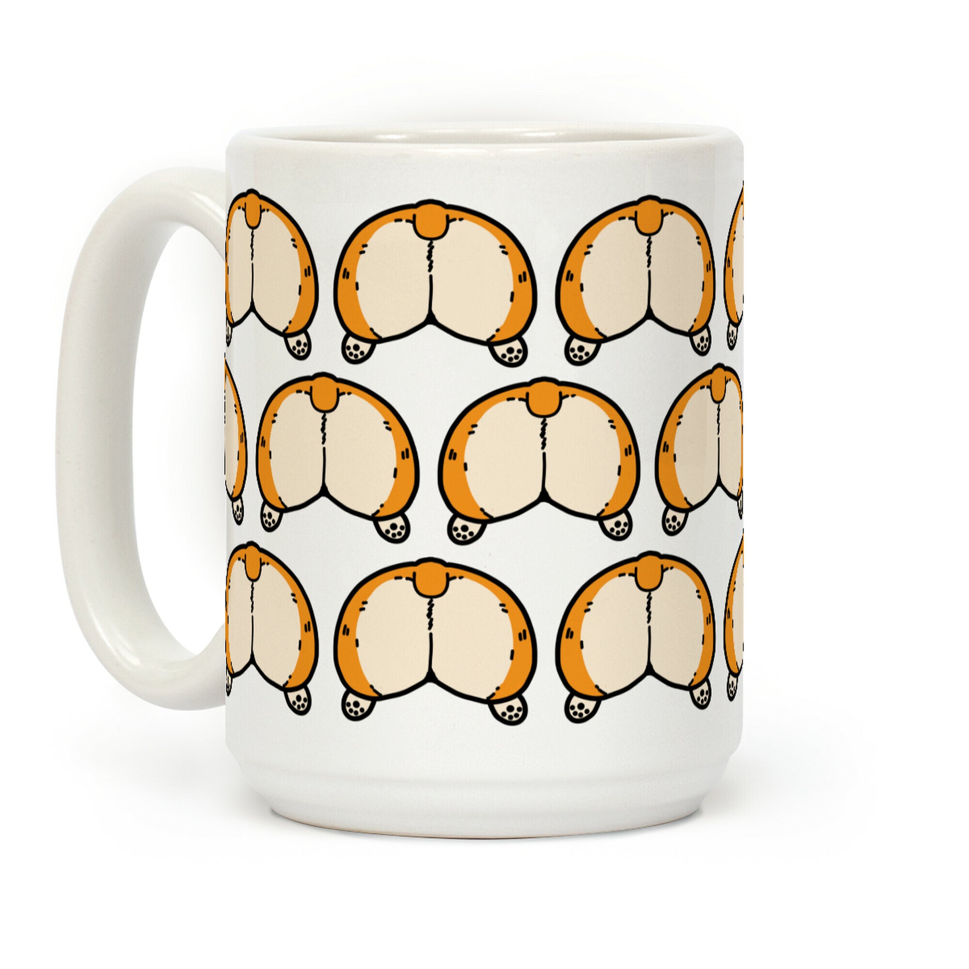 Corgi Butt Pattern Coffee Mug