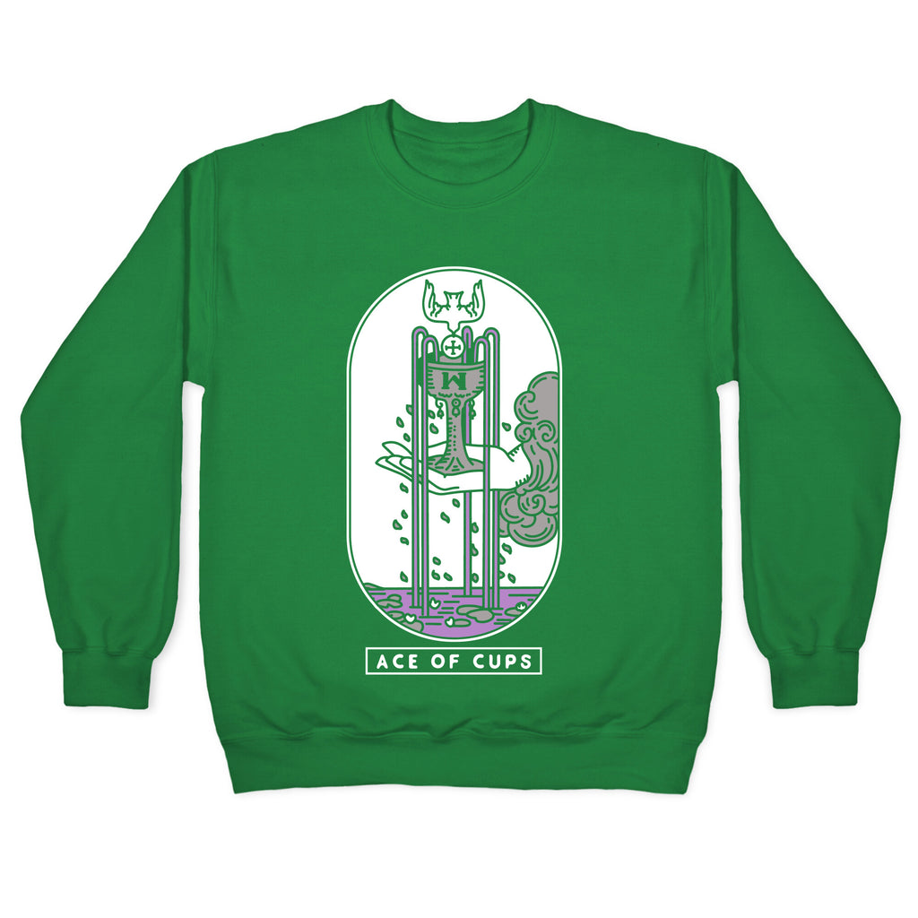 Ace of Cups Asexual Pride Crewneck Sweatshirt