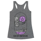 Ace of Pentacles Asexual Pride Racerback Tank