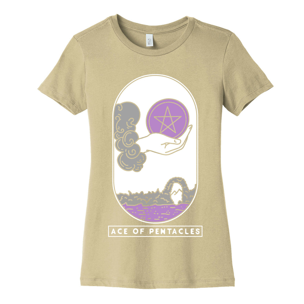 Ace of Pentacles Asexual Pride Women's Cotton Tee