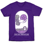 Ace of Pentacles Asexual Pride T-Shirt