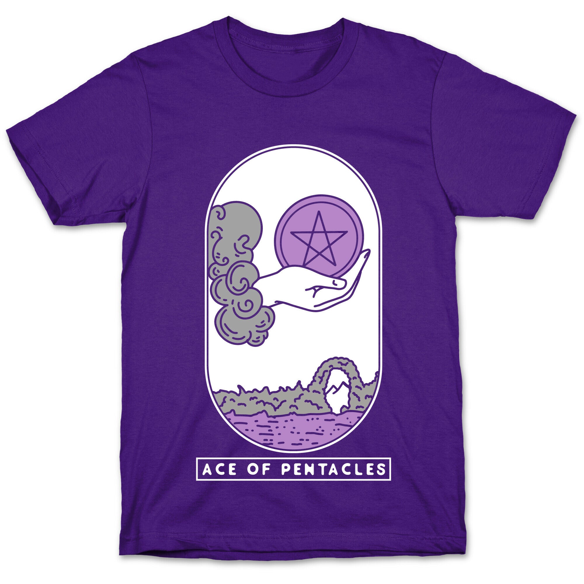 Ace of Pentacles Asexual Pride T-Shirt