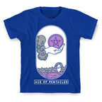 Ace of Pentacles Asexual Pride T-Shirt
