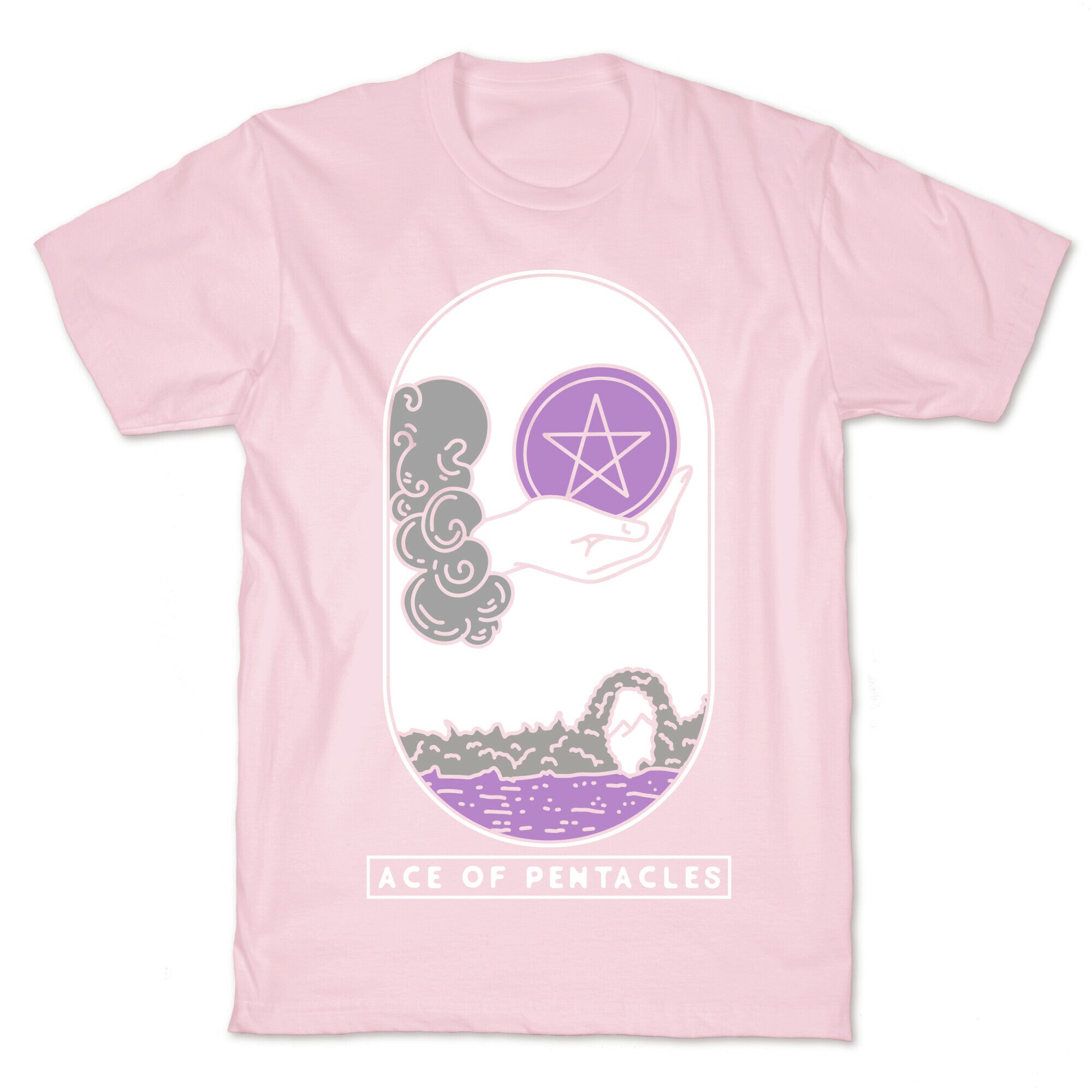 Ace of Pentacles Asexual Pride T-Shirt