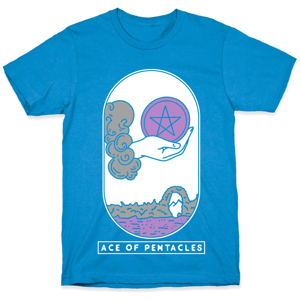 Ace of Pentacles Asexual Pride T-Shirt