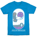 Ace of Pentacles Asexual Pride T-Shirt