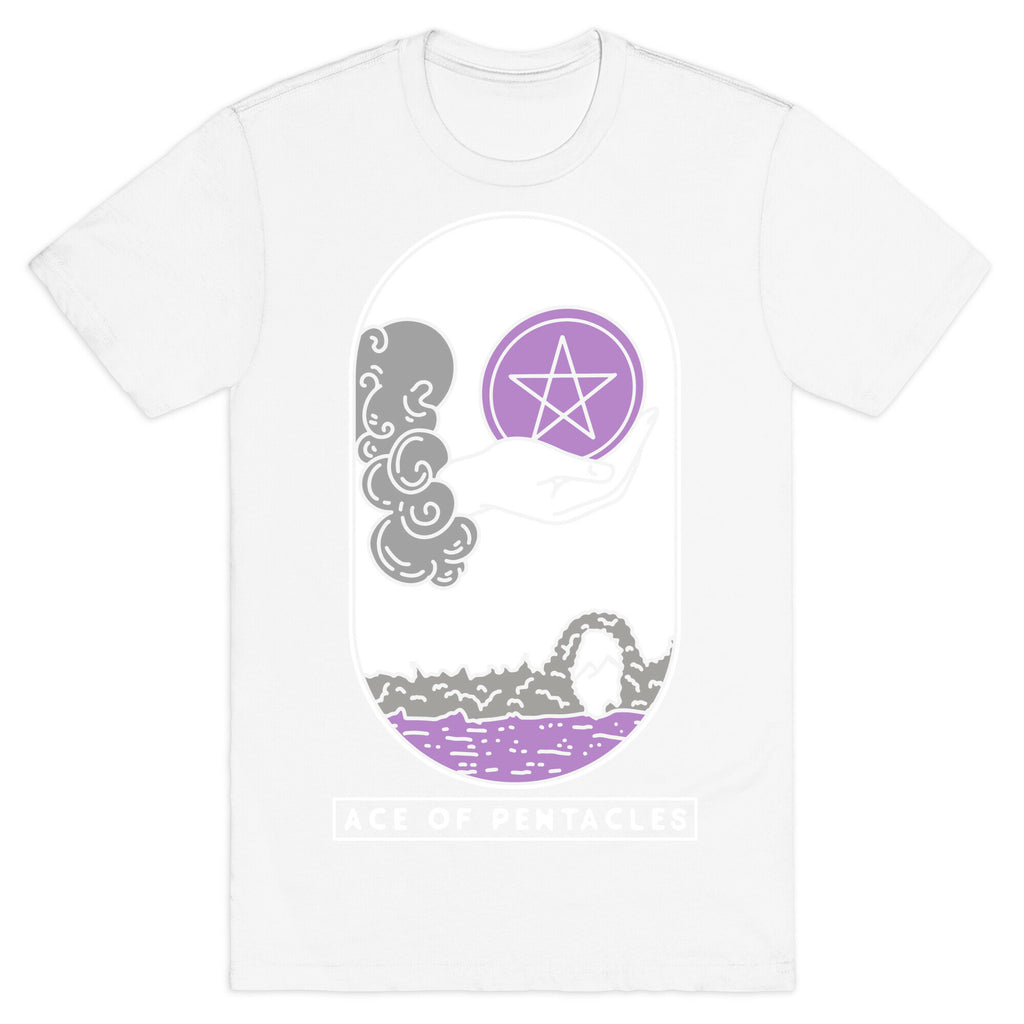 Ace of Pentacles Asexual Pride T-Shirt
