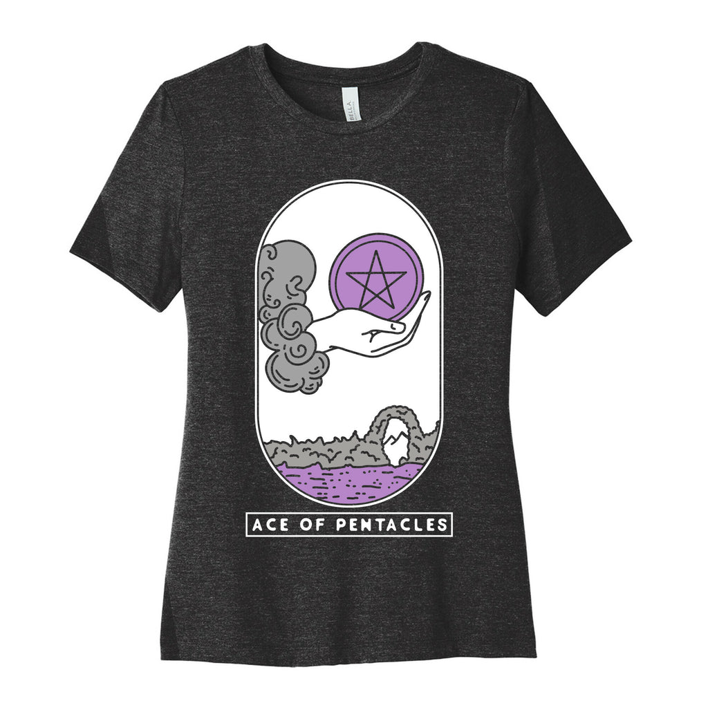 Ace of Pentacles Asexual Pride Women's Cotton Tee