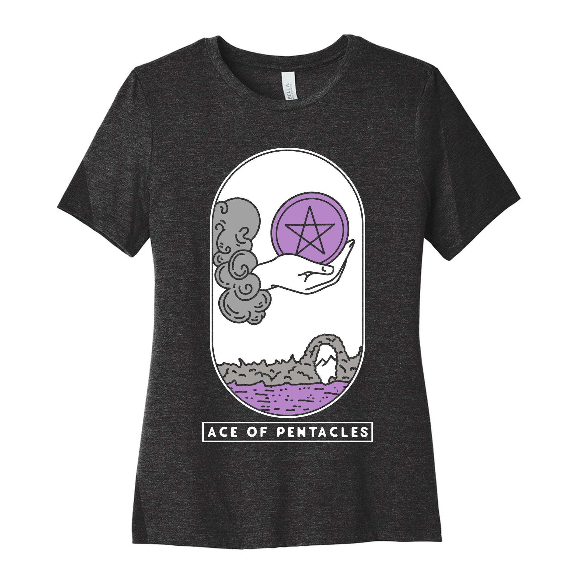 Ace of Pentacles Asexual Pride Women's Cotton Tee
