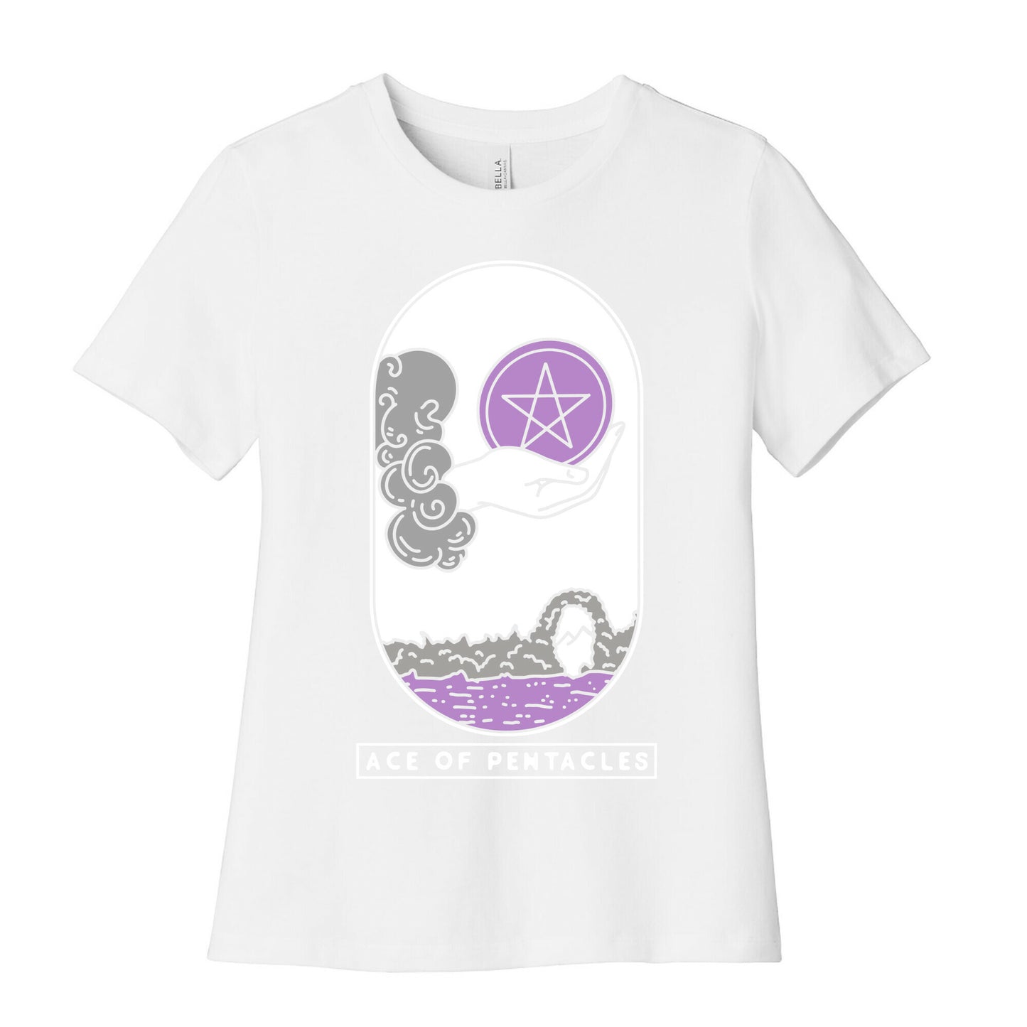 Ace of Pentacles Asexual Pride Women's Cotton Tee