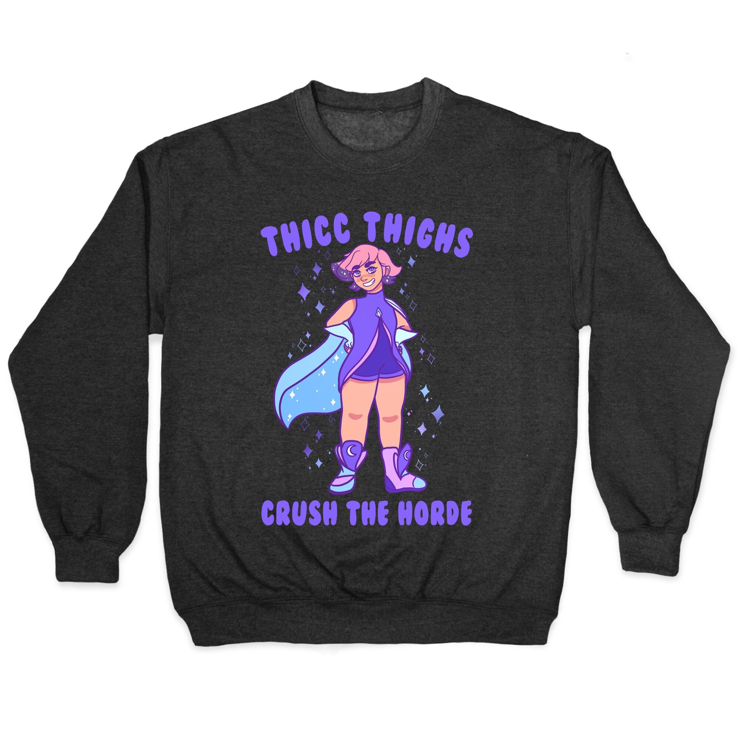 Thicc Thighs Crush The Horde Crewneck Sweatshirt