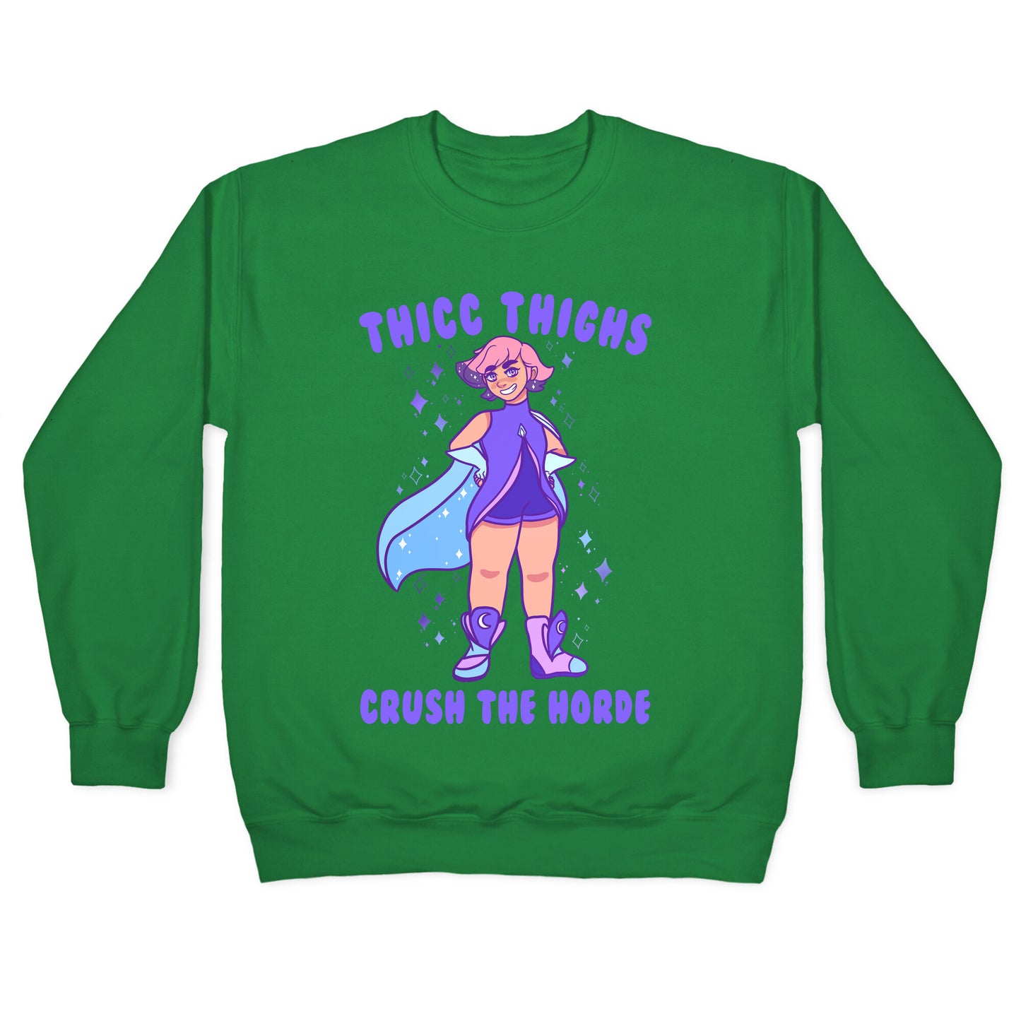Thicc Thighs Crush The Horde Crewneck Sweatshirt