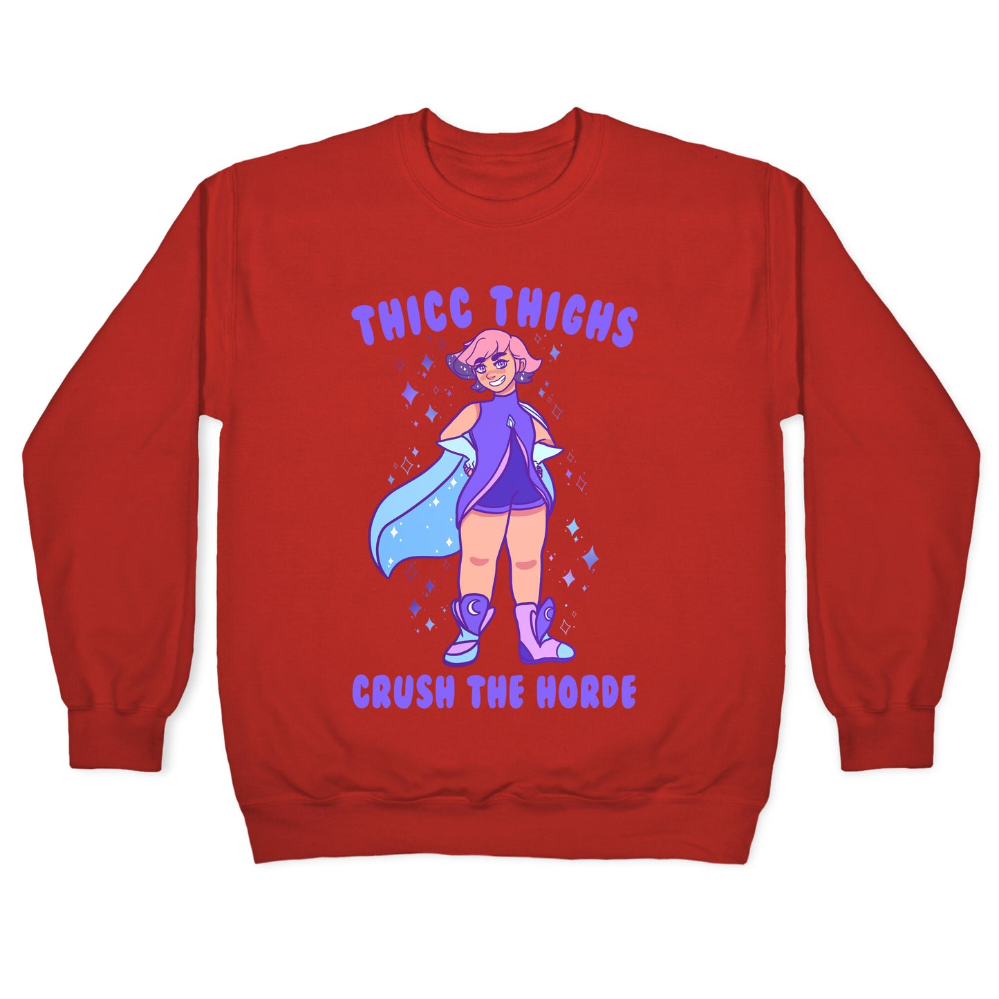 Thicc Thighs Crush The Horde Crewneck Sweatshirt