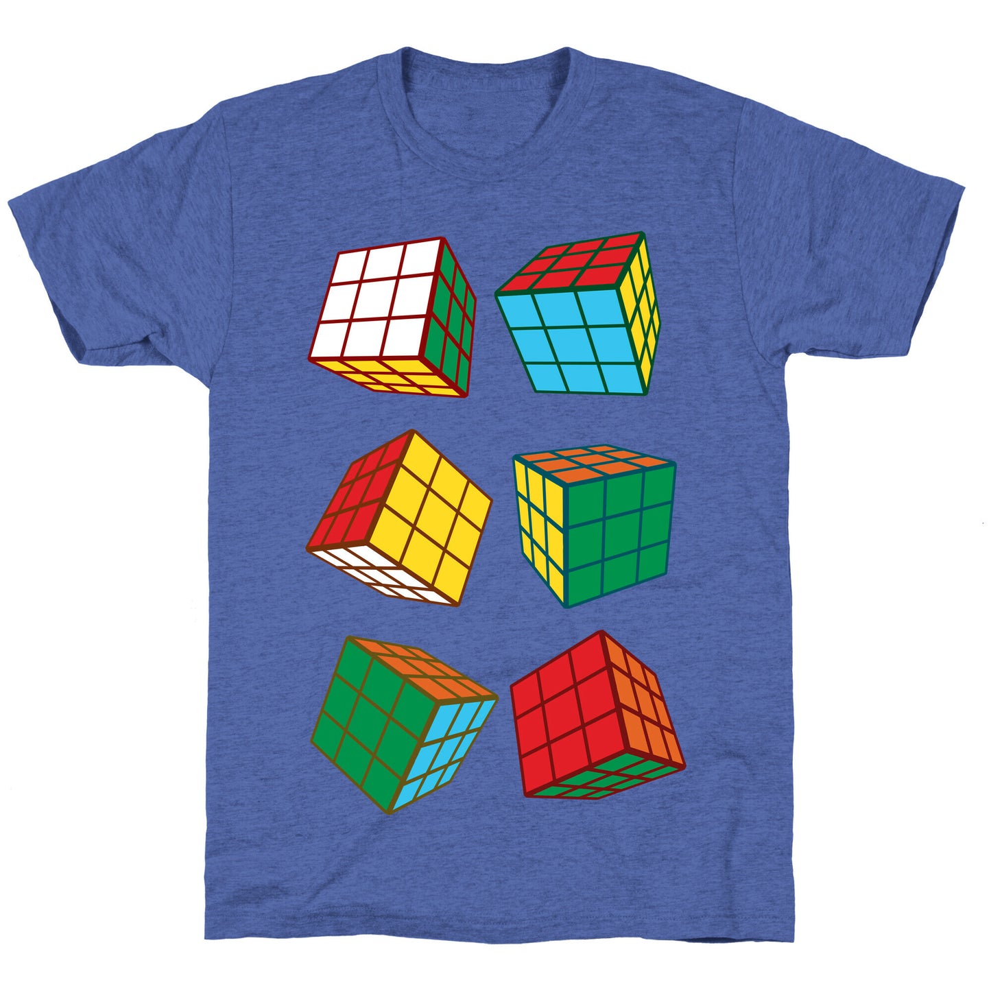 Rubix Cubes Pattern Unisex Triblend Tee